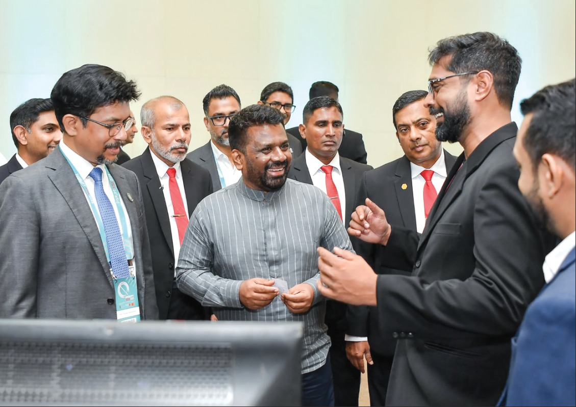 Volfpack presenting its work at an innovation event in Sri Lanka